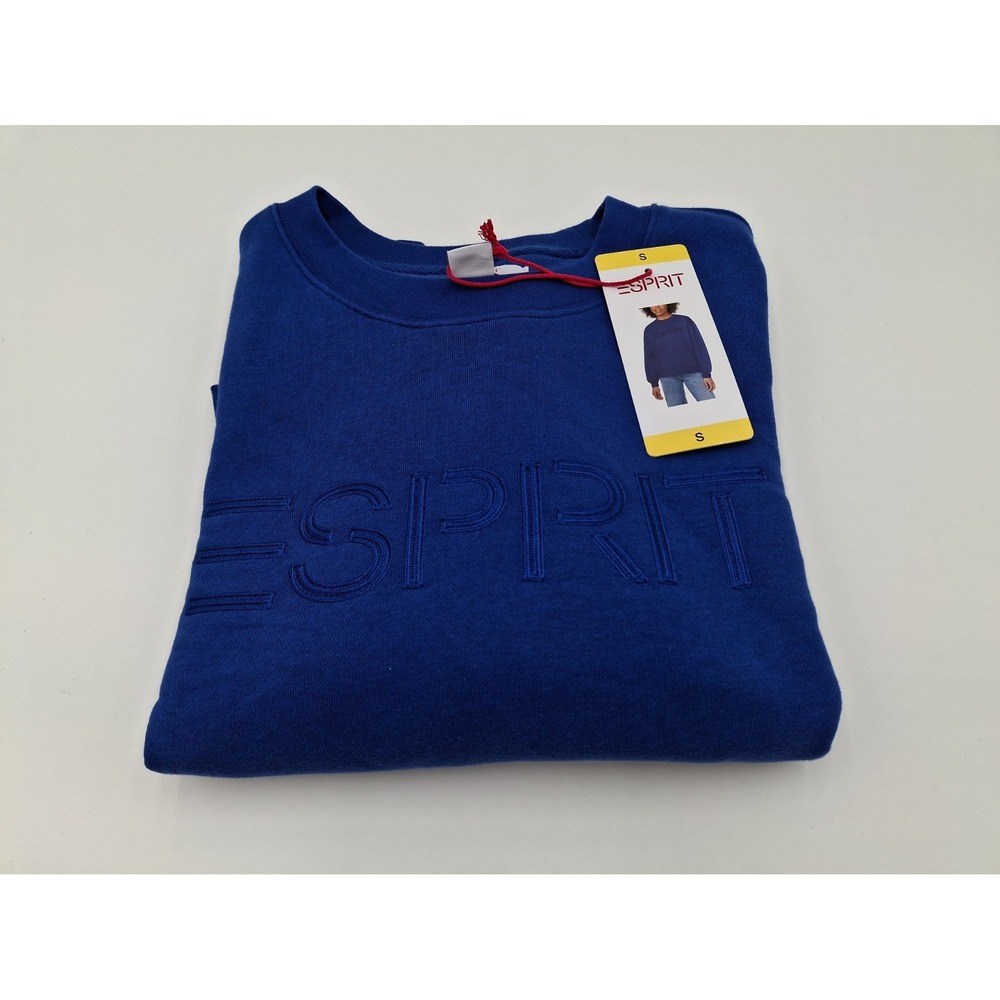 Esprit Women's Long Sleeve Crewneck Sweatshirt, Blue, Size: Small, New